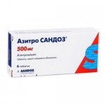 Азитросандоз табл. п/о 500 мг №6