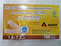 Лейкопластырь бактерицидный Игар 1,9 см х 7,2 см, лайптор, основа спанлейс №1