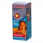 Нурофен для детей форте сусп. орал. 200 мг/5 мл фл. 100 мл, клубника